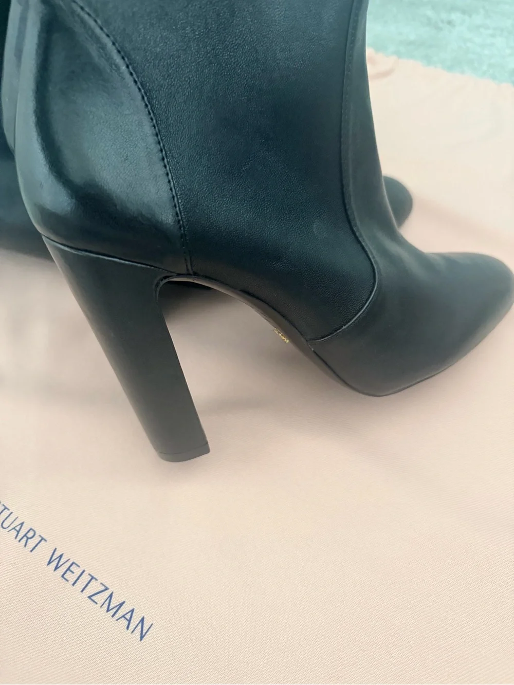 Stuart Weitzman Tieland Over-the-Knee Boots - Black 10
